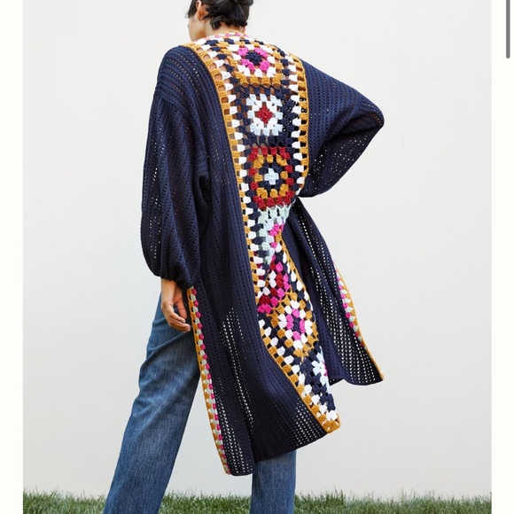 Anthropologie crochet cardigan - Picture 1 of 6